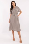 Sukienka Model MI-SK-109898.68 Dark Beige - Italy Moda Italy Moda Sukienka Model MI-SK-109898.68 Dark Beige - Italy Moda Italy Moda