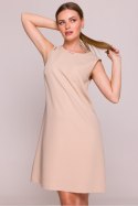 Sukienka Model S408 Beige - Stylove Stylove Sukienka Model S408 Beige - Stylove Stylove