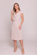 Sukienka Model S411 Beige - Stylove Stylove