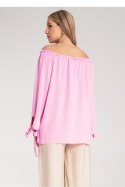 Bluzka Model M1133 Pink - Figl Figl Bluzka Model M1133 Pink - Figl Figl