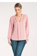 Bluzka Model M1135 Pink - Figl Figl Bluzka Model M1135 Pink - Figl Figl