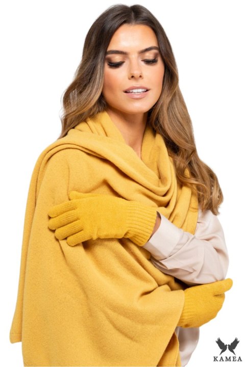 SZALIK*01 damski zimowy kolor musztardowy - Kamea Kamea SZALIK*01 damski zimowy kolor musztardowy - Kamea Kamea