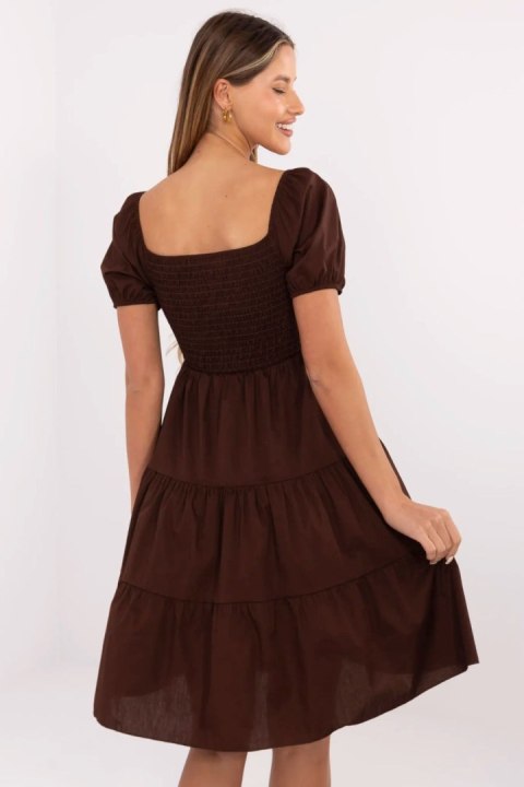 Sukienka Model MI-SK-A2561.89 Dark Brown - Italy Moda Italy Moda Sukienka Model MI-SK-A2561.89 Dark Brown - Italy Moda Italy Moda