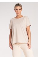 Tshirt Damski Model M1164 Beige - Figl Figl Tshirt Damski Model M1164 Beige - Figl Figl