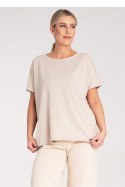 Tshirt Damski Model M1164 Beige - Figl Figl Tshirt Damski Model M1164 Beige - Figl Figl