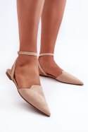 Baleriny Model Ellesara JH265 Beige - Step in style Step in style Baleriny Model Ellesara JH265 Beige - Step in style Step in style