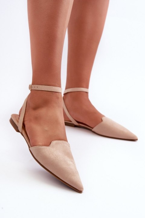 Baleriny Model Ellesara JH265 Beige - Step in style Step in style Baleriny Model Ellesara JH265 Beige - Step in style Step in style