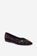 Baleriny Model Valena JH525P Black - Step in style Step in style