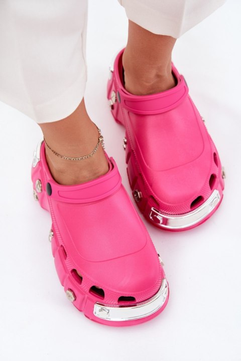 Sandał Klapki Model Korina BG156P Fuksja - Step in style Step in style Sandał Klapki Model Korina BG156P Fuksja - Step in style Step in style