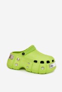 Sandał Klapki Model Korina BG156P Limonka - Step in style Step in style Sandał Klapki Model Korina BG156P Limonka - Step in style Step in style