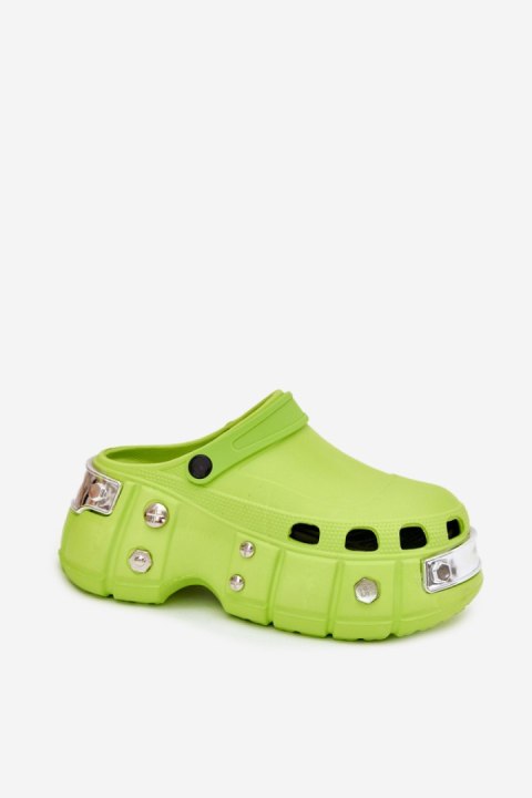 Sandał Klapki Model Korina BG156P Limonka - Step in style Step in style Sandał Klapki Model Korina BG156P Limonka - Step in style Step in style