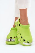 Sandał Klapki Model Korina BG156P Limonka - Step in style Step in style Sandał Klapki Model Korina BG156P Limonka - Step in style Step in style
