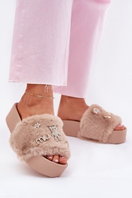 Sandał Klapki Model Livira BG213P Beige - Step in style Step in style