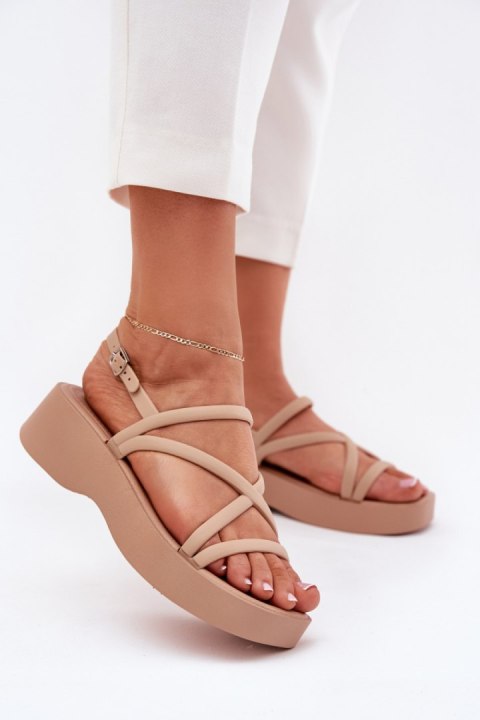 Sandały Model Civara LL-368 Beige - Step in style Step in style