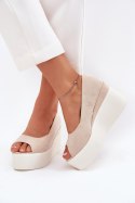 Sandały Model Felyra JH530P Light Beige - Step in style Step in style