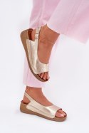 Sandały Model Maciejka L7069 -25 Gold - Step in style Step in style