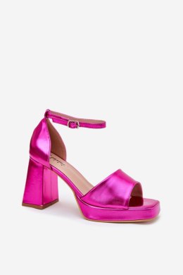 Sandały Model Marila KK54P Fuksja - Step in style Step in style