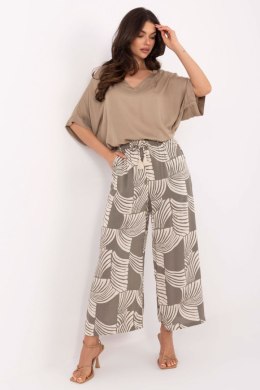 Spodnie Damskie Model D73771M62237G Khaki - Sublevel Sublevel