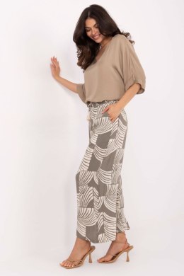 Spodnie Damskie Model D73771M62237G Khaki - Sublevel Sublevel
