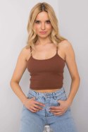 Koszulka Top Model RV-TP-6626.88 Dark Brown - Rue Paris Rue Paris