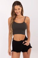 Koszulka Top Model RV-TP-6626.88 Dark Khaki - Rue Paris Rue Paris