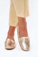 Mokasyny Model Lenvie FT245 Gold - Step in style Step in style Mokasyny Model Lenvie FT245 Gold - Step in style Step in style