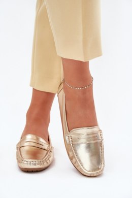 Mokasyny Model Lenvie FT245 Gold - Step in style Step in style