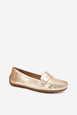 Mokasyny Model Lenvie FT245 Gold - Step in style Step in style