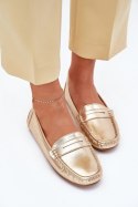 Mokasyny Model Lenvie FT245 Gold - Step in style Step in style Mokasyny Model Lenvie FT245 Gold - Step in style Step in style