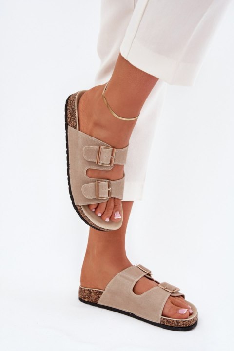 Sandał Klapki Model Lunera 7902 Beige - Step in style Step in style Sandał Klapki Model Lunera 7902 Beige - Step in style Step in style