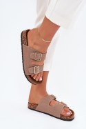 Sandał Klapki Model Lunera 7919 Khaki - Step in style Step in style Sandał Klapki Model Lunera 7919 Khaki - Step in style Step in style