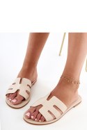 Sandał Klapki Model Ragos DM465 Beige - PRIMO PRIMO Sandał Klapki Model Ragos DM465 Beige - PRIMO PRIMO