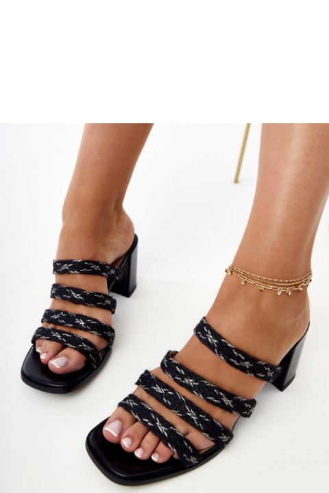 Sandał Klapki Model Sarile 4234 Black - PRIMO PRIMO Sandał Klapki Model Sarile 4234 Black - PRIMO PRIMO