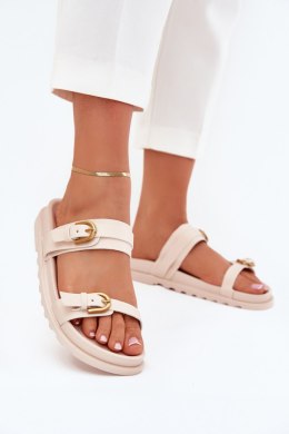 Sandał Klapki Model Selana ST-1 Light Beige - Step in style Step in style
