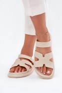 Sandał Klapki Model Tavirae CK321P Beige - Step in style Step in style