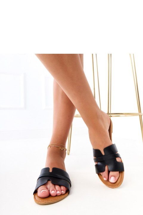 Sandał Klapki Model Zarita 860-8 Black - PRIMO PRIMO Sandał Klapki Model Zarita 860-8 Black - PRIMO PRIMO