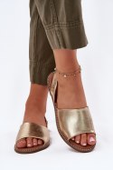Sandały Model Dereka 25SD35-8783 Gold - Step in style Step in style