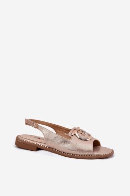 Sandały Model S.Barski KV51-003 Pink Gold - Step in style Step in style