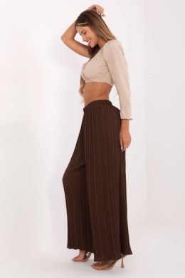 Spodnie Damskie Model MI-SP-A2432.71 Dark Brown - Italy Moda Italy Moda