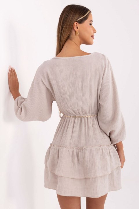 Spodnie Sukienka Model MI-SK-A5079.27 Beige - Italy Moda Italy Moda Spodnie Sukienka Model MI-SK-A5079.27 Beige - Italy Moda Italy Moda