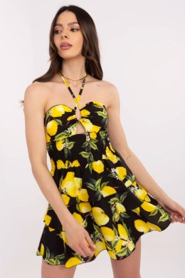 Sukienka Model MI-SK-23708.60 Black/Yellow - Italy Moda Italy Moda