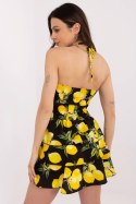 Sukienka Model MI-SK-23708.60 Black/Yellow - Italy Moda Italy Moda Sukienka Model MI-SK-23708.60 Black/Yellow - Italy Moda Italy Moda