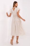 Sukienka Model MI-SK-A2489.21 Beige - Italy Moda Italy Moda Sukienka Model MI-SK-A2489.21 Beige - Italy Moda Italy Moda