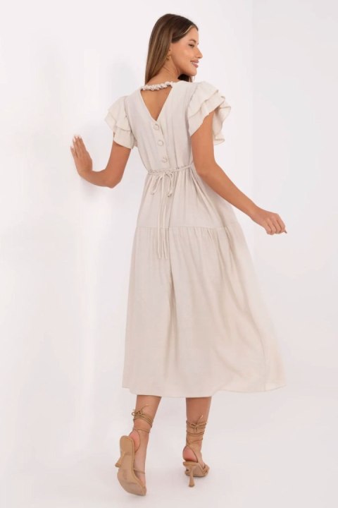 Sukienka Model MI-SK-A2489.21 Beige - Italy Moda Italy Moda Sukienka Model MI-SK-A2489.21 Beige - Italy Moda Italy Moda