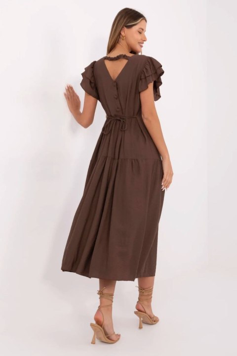 Sukienka Model MI-SK-A2489.21 Brown - Italy Moda Italy Moda Sukienka Model MI-SK-A2489.21 Brown - Italy Moda Italy Moda