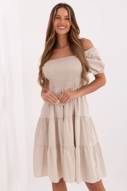 Sukienka Model MI-SK-A2561.89 Beige - Italy Moda Italy Moda