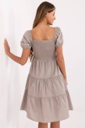Sukienka Model MI-SK-A2561.89 Dark Beige - Italy Moda Italy Moda Sukienka Model MI-SK-A2561.89 Dark Beige - Italy Moda Italy Moda