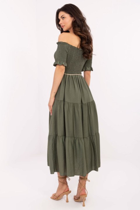 Sukienka Model MI-SK-A2609.96 Khaki - Italy Moda Italy Moda Sukienka Model MI-SK-A2609.96 Khaki - Italy Moda Italy Moda