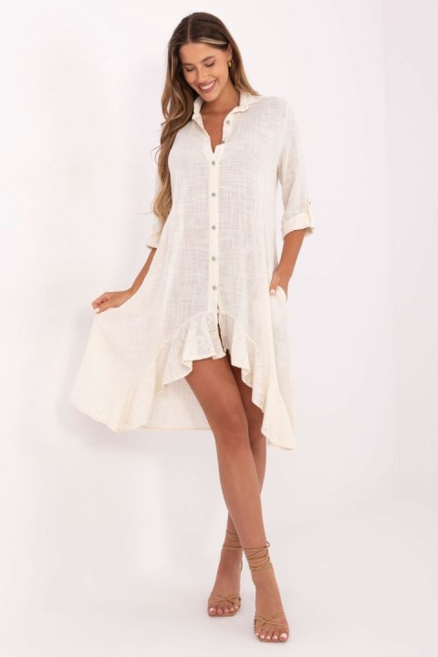 Sukienka Model TW-SK-BI-2021399.54 Light Beige - Och Bella Och Bella Sukienka Model TW-SK-BI-2021399.54 Light Beige - Och Bella Och Bella