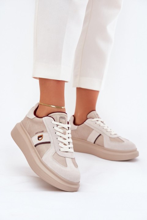 Buty Sportowe Model Daniel Lopez SS2D4003 Beige - Step in style Step in style Buty Sportowe Model Daniel Lopez SS2D4003 Beige - Step in style Step in style